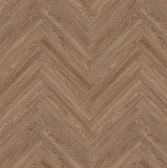Wooden panel with chevron pattern in brown color