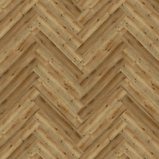 Wooden panel with herringbone pattern