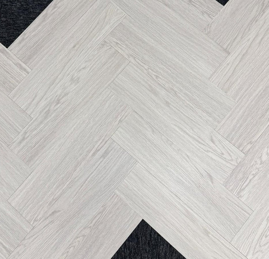 LVT glue down wood effect in brown herringbone – glue down LVT for kitchens