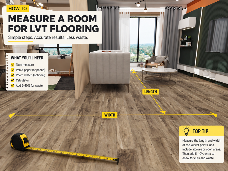 How to Measure a Room for LVT Flooring | Easy UK Guide