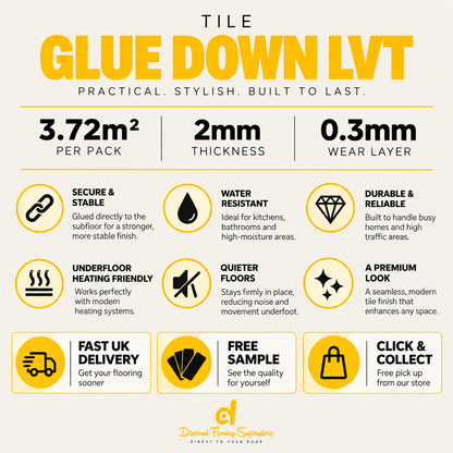 Grey Marble - Glue Down LVT