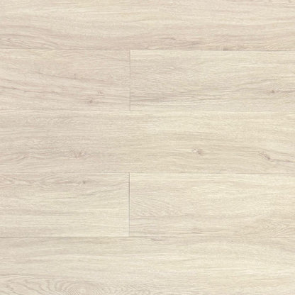 Scandinavian pine glue down LVT flooring in contemporary bedroom setting
