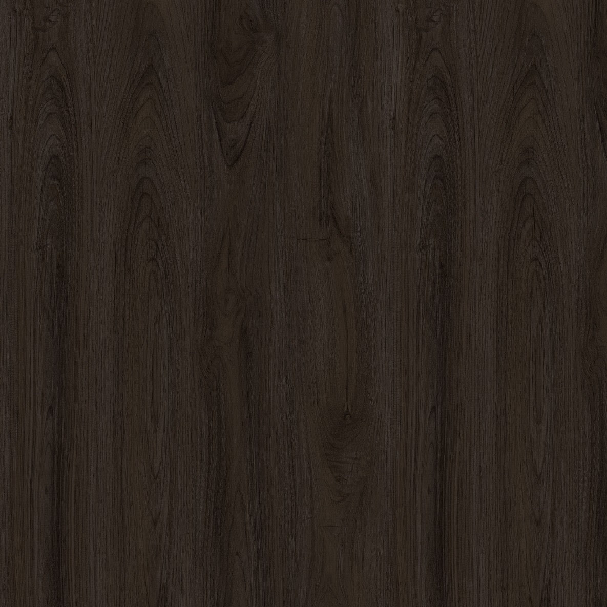 Dark brown wood grain texture sample . 